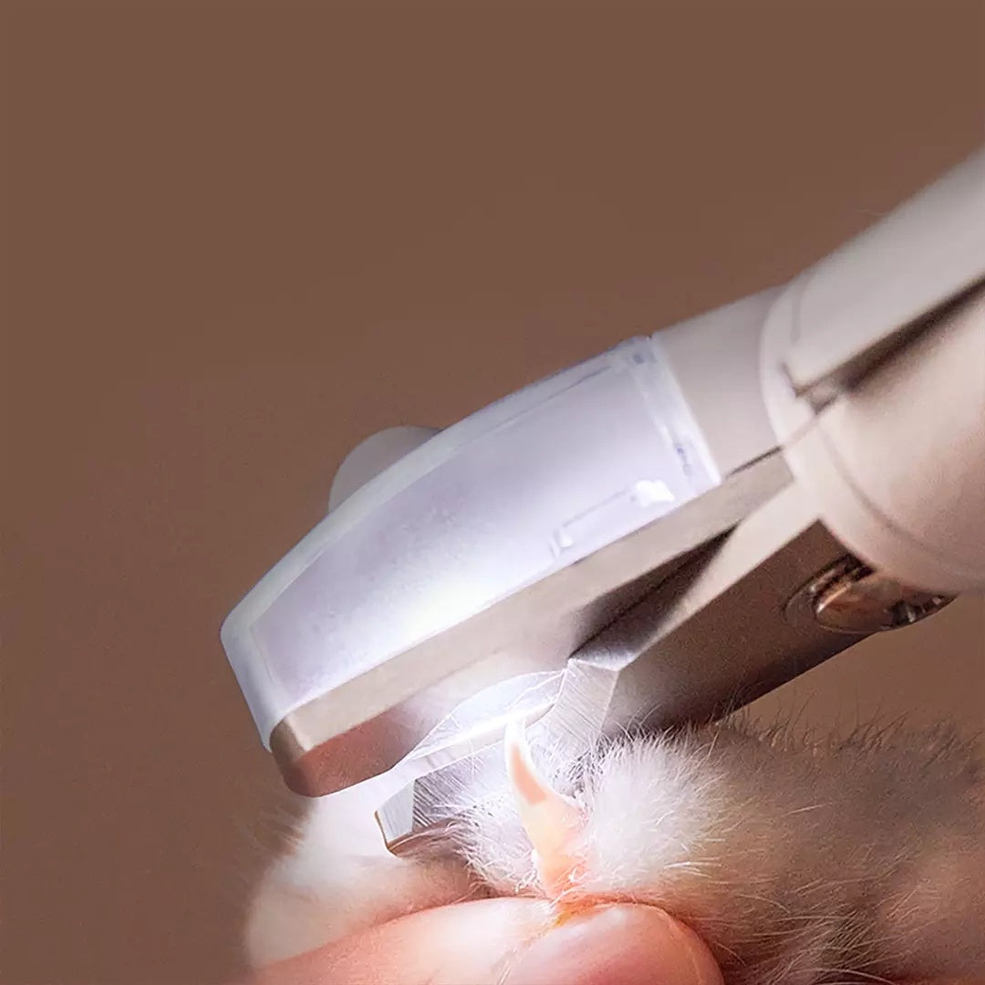 LED-Nagelzange für Haustiere – Sicheres & präzises Krallenschneiden mit Licht